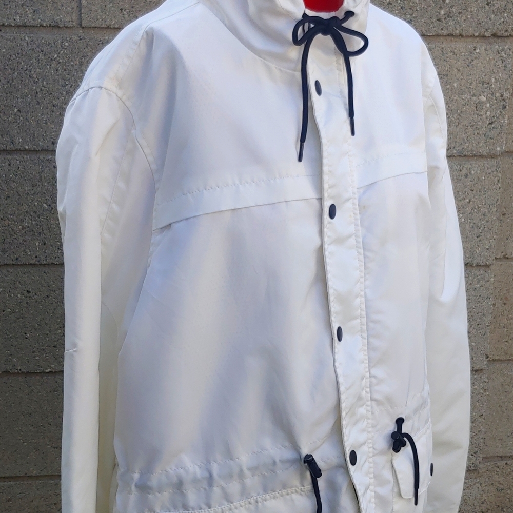 Men's Hooded Windbreaker, Forever21, White in Large